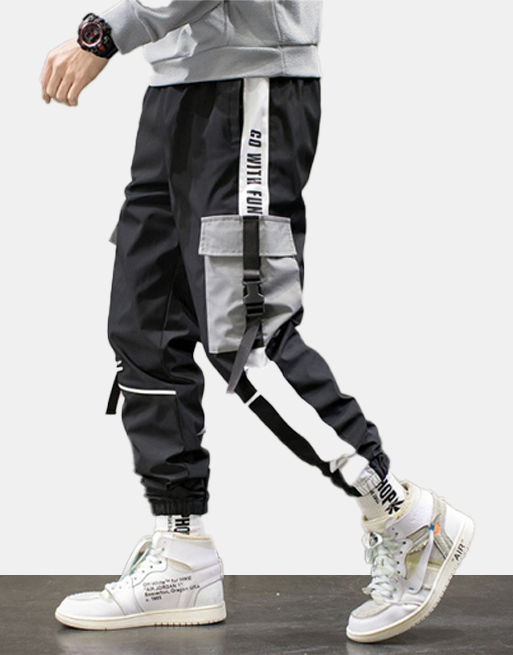 v34 Cargo Pants XS, Gray - Streetwear Cargo Pants - Slick Street