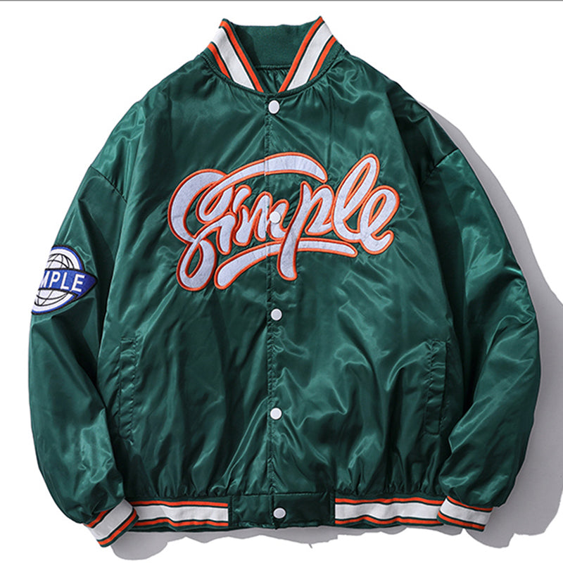 Simple Varsity Jacket ,  - Streetwear Jackets - Slick Street