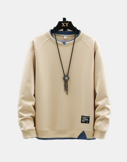 XY Sweatshirt Khaki, M - Streetwear Sweatshirts - Slick Street