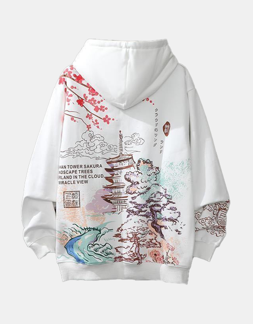 Wonderlad Hoodie White, XS - Streetwear Hoodie - Slick Street