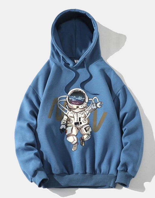 NV Astronaut Hoodie Blue, XXXL - Streetwear Hoodie - Slick Street