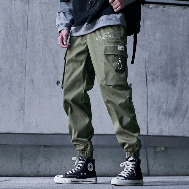 21-EVA Cargo Pants XS, Army Green - Streetwear Cargo Pants - Slick Street