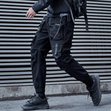 Urban Tech Cargo Joggers Black, XS - Streetwear Cargo Pants - Slick Street