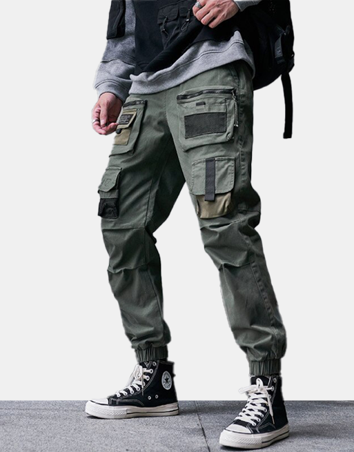 V1 Cargo Pants L, Army Green - Streetwear Cargo Pants - Slick Street