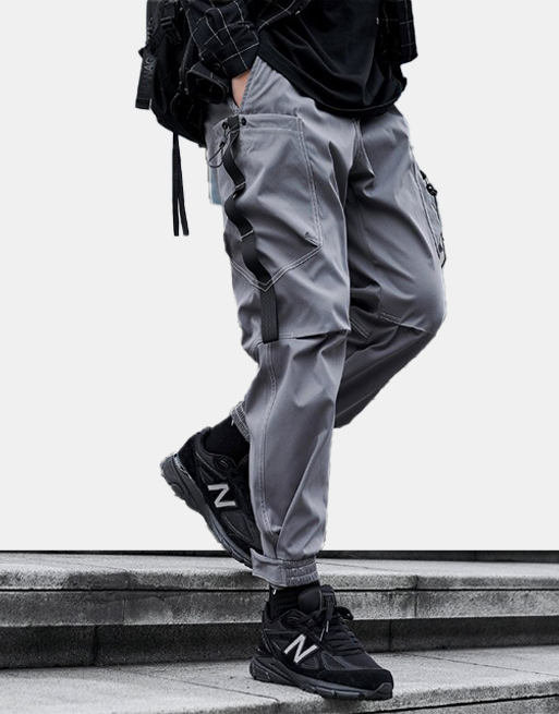 X6 Cargo Pants XS, Gray - Streetwear Cargo Pants - Slick Street