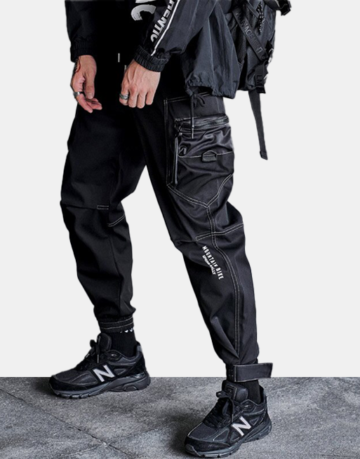 X6 Cargo Pants M, Black - Streetwear Cargo Pants - Slick Street