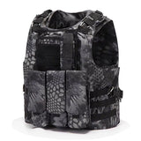 Tactical Camo Vest Grey, One Size - Streetwear Vest - Slick Street