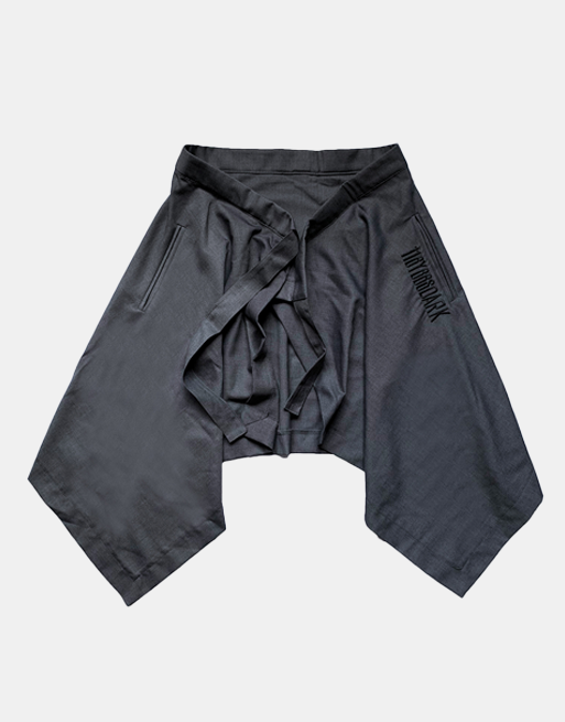 Harem Skirt Pants One Size, Gray - Streetwear Pants - Slick Street