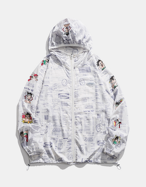 Disout Jacket White, XS - Streetwear Jackets - Slick Street