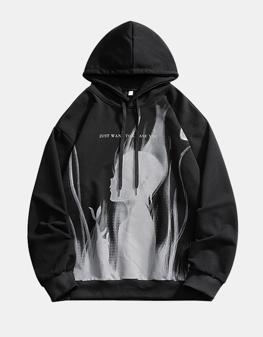 Harajuku Hoodie Black, XS - Streetwear Hoodie - Slick Street