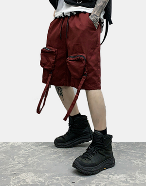 C21 Shorts Wine Red, XS - Streetwear Shorts - Slick Street