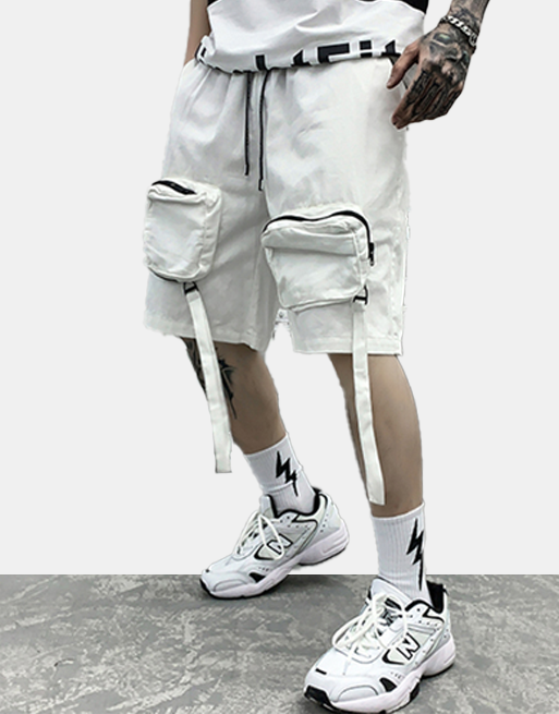 C21 Shorts White, M - Streetwear Shorts - Slick Street