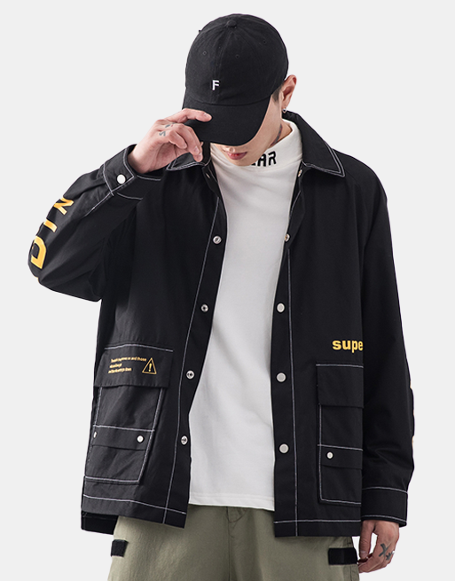 NK Jacket Black, XL - Streetwear Jackets - Slick Street