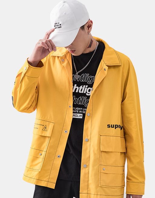 NK Jacket Yellow, XL - Streetwear Jackets - Slick Street