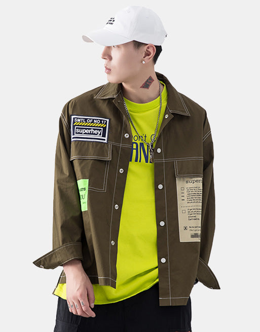 Superhey Jacket army green, XS - Streetwear Jackets - Slick Street