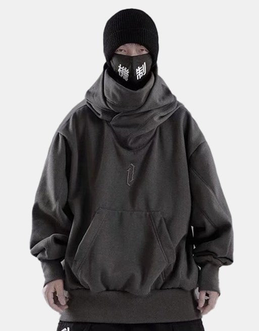 Ninja Hoodie Gray, XS - Streetwear Hoodie - Slick Street