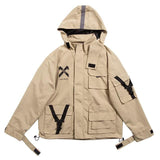 11BBS DUSK Reflective Coat Khaki, XS - Streetwear Coats - Slick Street