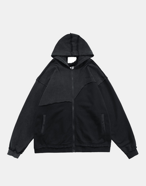 Stitch Hoodie Black, XS - Streetwear Hoodie - Slick Street