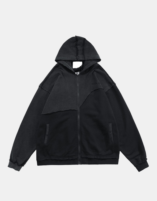 Stitch Hoodie Black, XS - Streetwear Hoodie - Slick Street