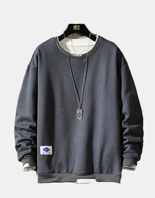 Velvet Sweater Dark gray, XS - Streetwear Sweatshirts - Slick Street