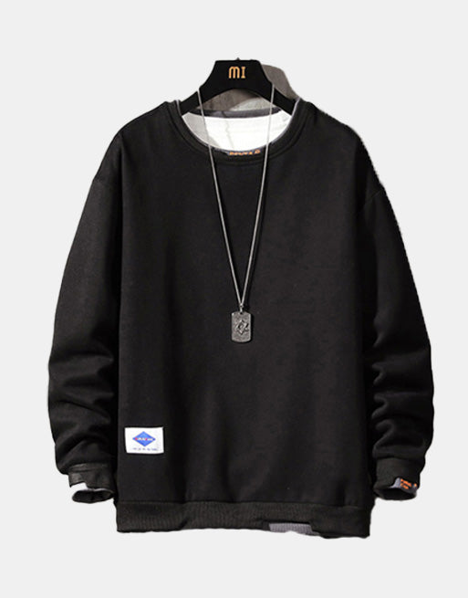 Velvet Sweater Black, XS - Streetwear Sweatshirts - Slick Street