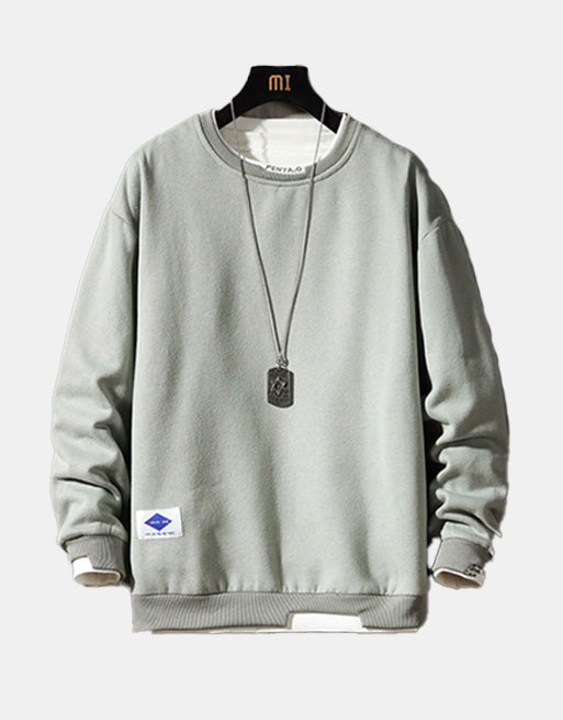 Velvet Sweater Light gray, XS - Streetwear Sweatshirts - Slick Street