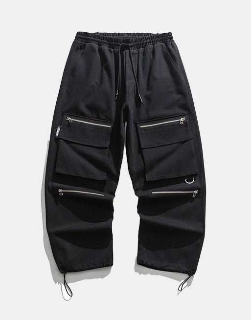 TW0 Cargo Pants XS, Black - Streetwear Cargo Pants - Slick Street