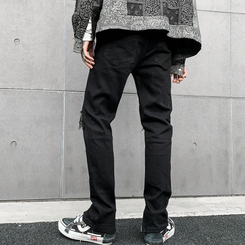 Basic Ripped Jeans ,  - Streetwear Jeans - Slick Street