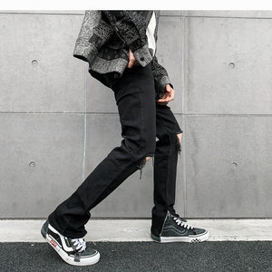 Basic Ripped Jeans ,  - Streetwear Jeans - Slick Street