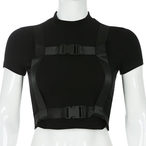 Slim Ribbon T-Shirt ,  - Streetwear Tops - Slick Street