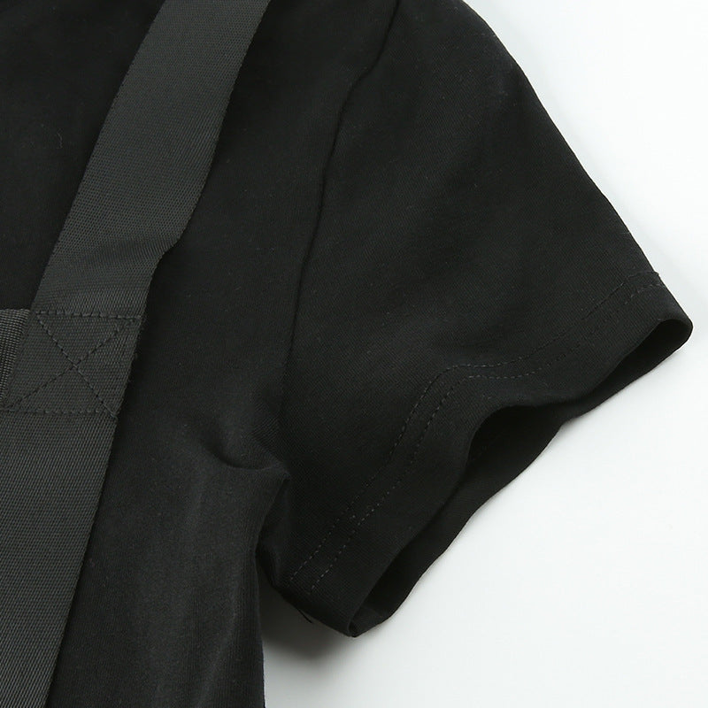 Slim Ribbon T-Shirt ,  - Streetwear Tops - Slick Street