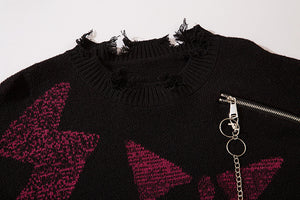 SKULL STAR Sweater , - Streetwear Sweatshirts - Slick Street