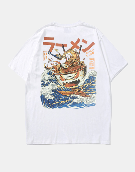 Evil Noodles T-Shirt White, XS - Streetwear T-Shirts - Slick Street