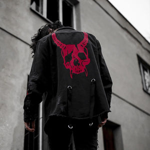 ASRV Demonic Denim Jacket Black, XS - Streetwear Jackets - Slick Street