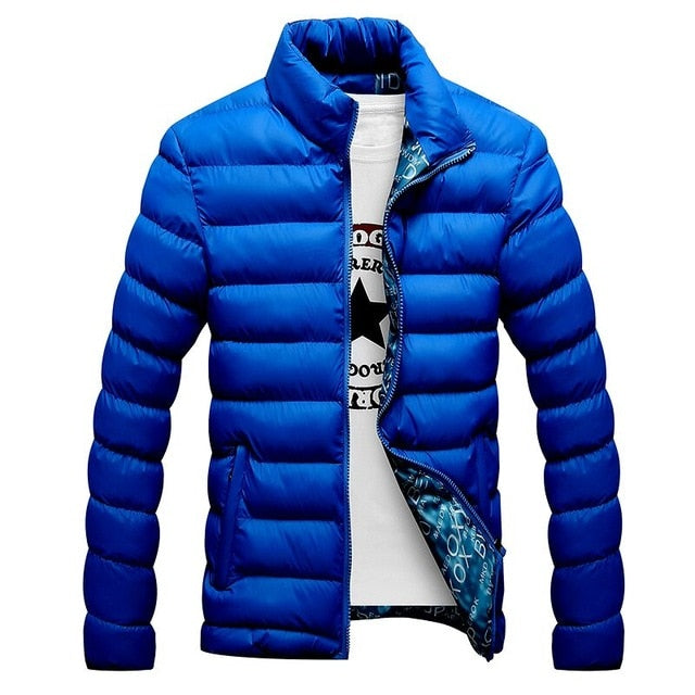 Quilted Jacket Blue, XL - Streetwear Jackets - Slick Street