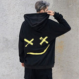 Faded Hoodie Black, S - Streetwear Hoodie - Slick Street