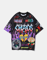 CHAOS X T-Shirt Black, XS - Streetwear T-Shirts - Slick Street