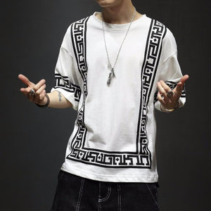 Japanese Pattern T-Shirt ,  - Streetwear T-Shirts - Slick Street