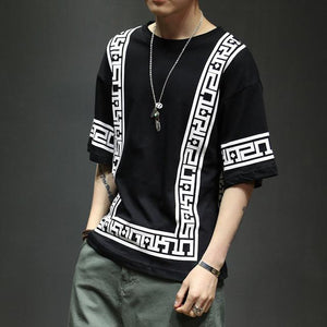 Japanese Pattern T-Shirt ,  - Streetwear T-Shirts - Slick Street