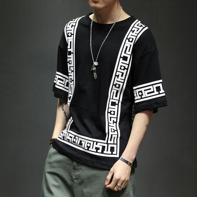 Japanese Pattern T-Shirt ,  - Streetwear T-Shirts - Slick Street