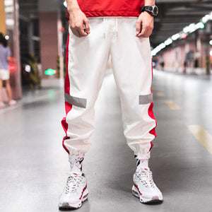 Side Striped Reflective Joggers ,  - Streetwear Joggers - Slick Street