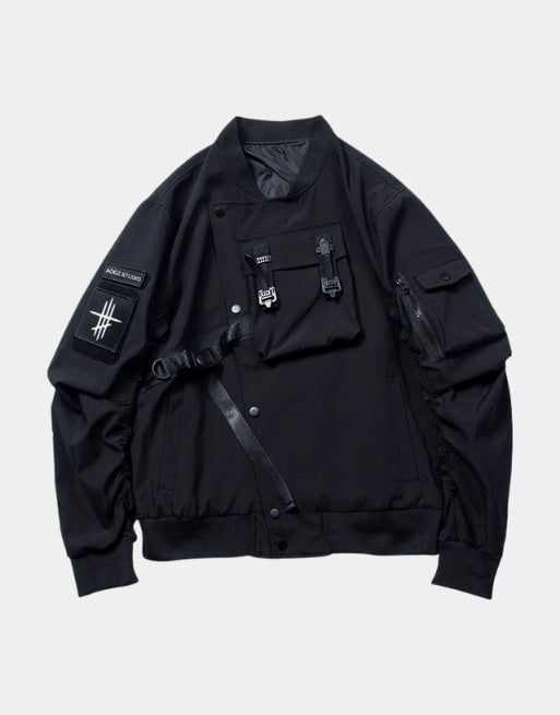 AOGZ Jacket Black, S - Streetwear Jackets - Slick Street