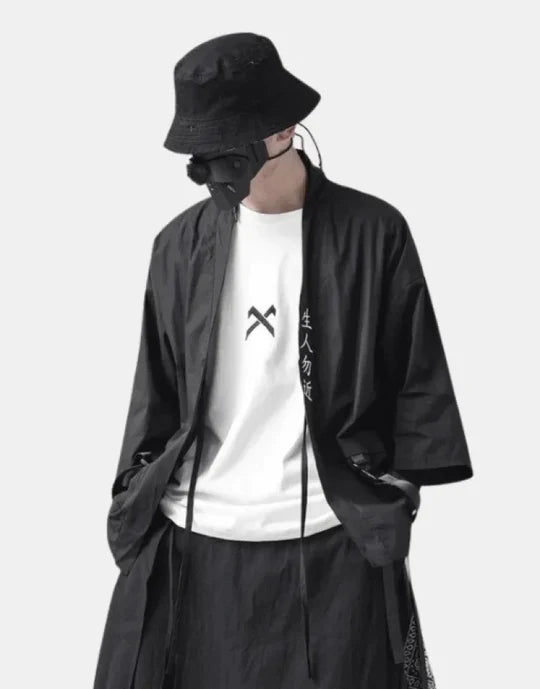 Japanese Sensei Jacket Black, S - Streetwear Jackets - Slick Street